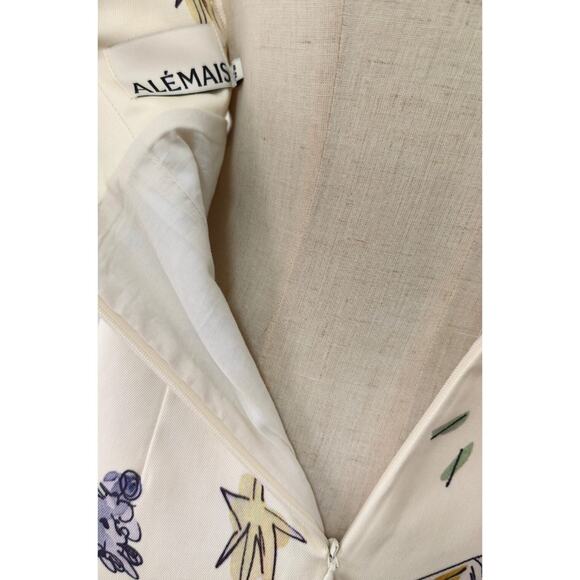 Alemais + Anouk Colantoni Court organic cotton-twill halterneck mini dress US 6 - Picture 12 of 12